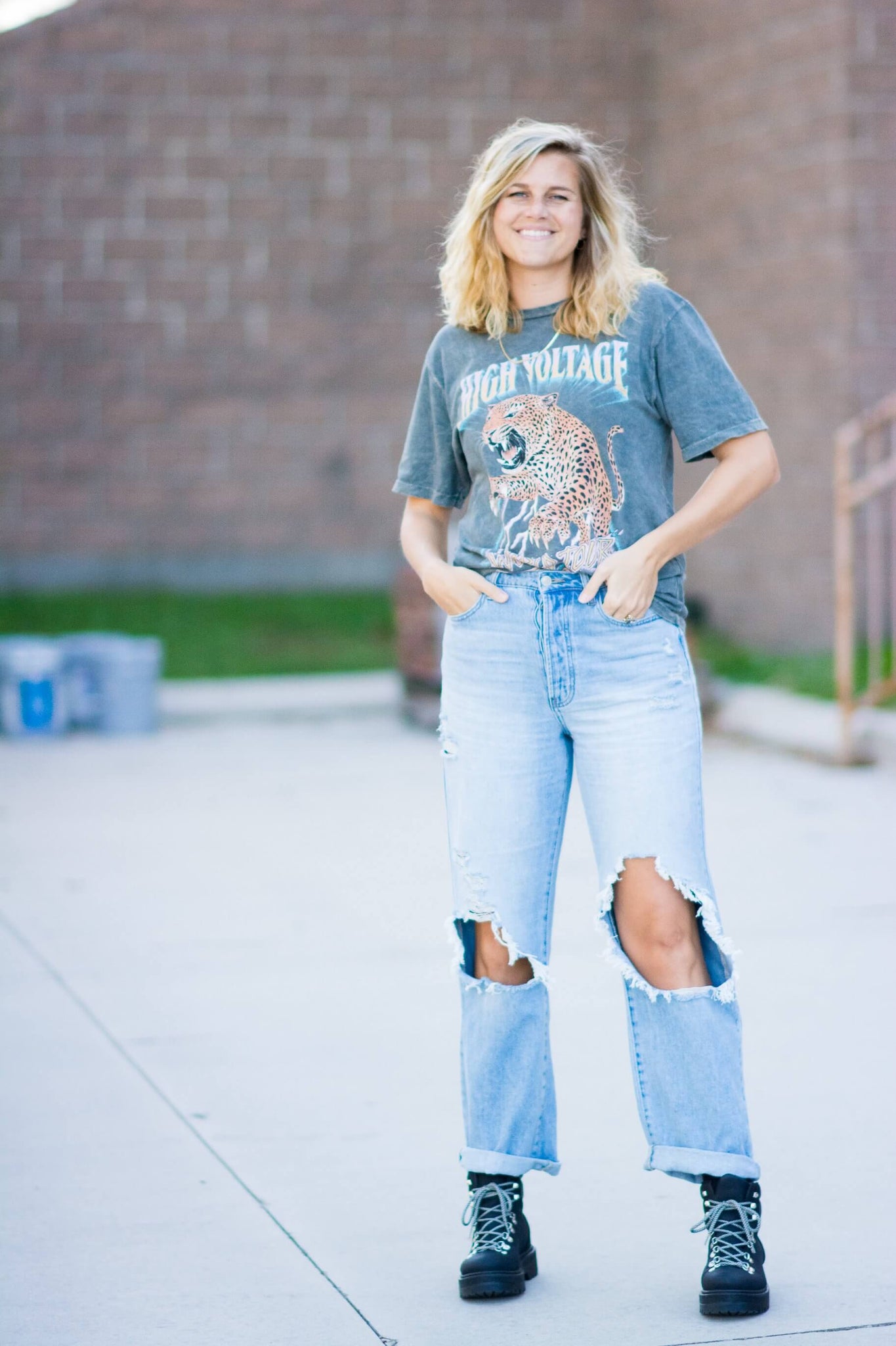 HIGH VOLTAGE GRAPHIC TEE KITS BRAND  affordable Womens and Mens trendy online streetwear fashion boutique 