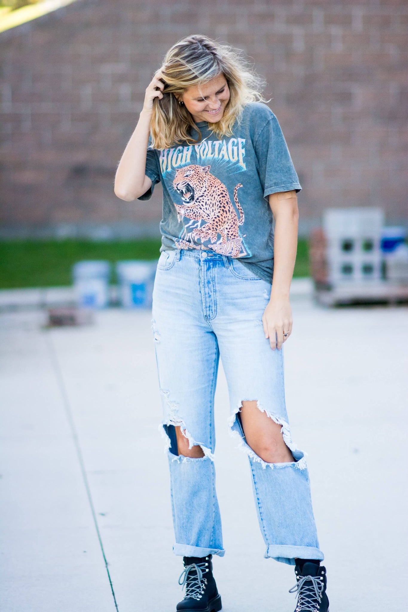 HIGH VOLTAGE GRAPHIC TEE KITS BRAND  affordable Womens and Mens trendy online streetwear fashion boutique 
