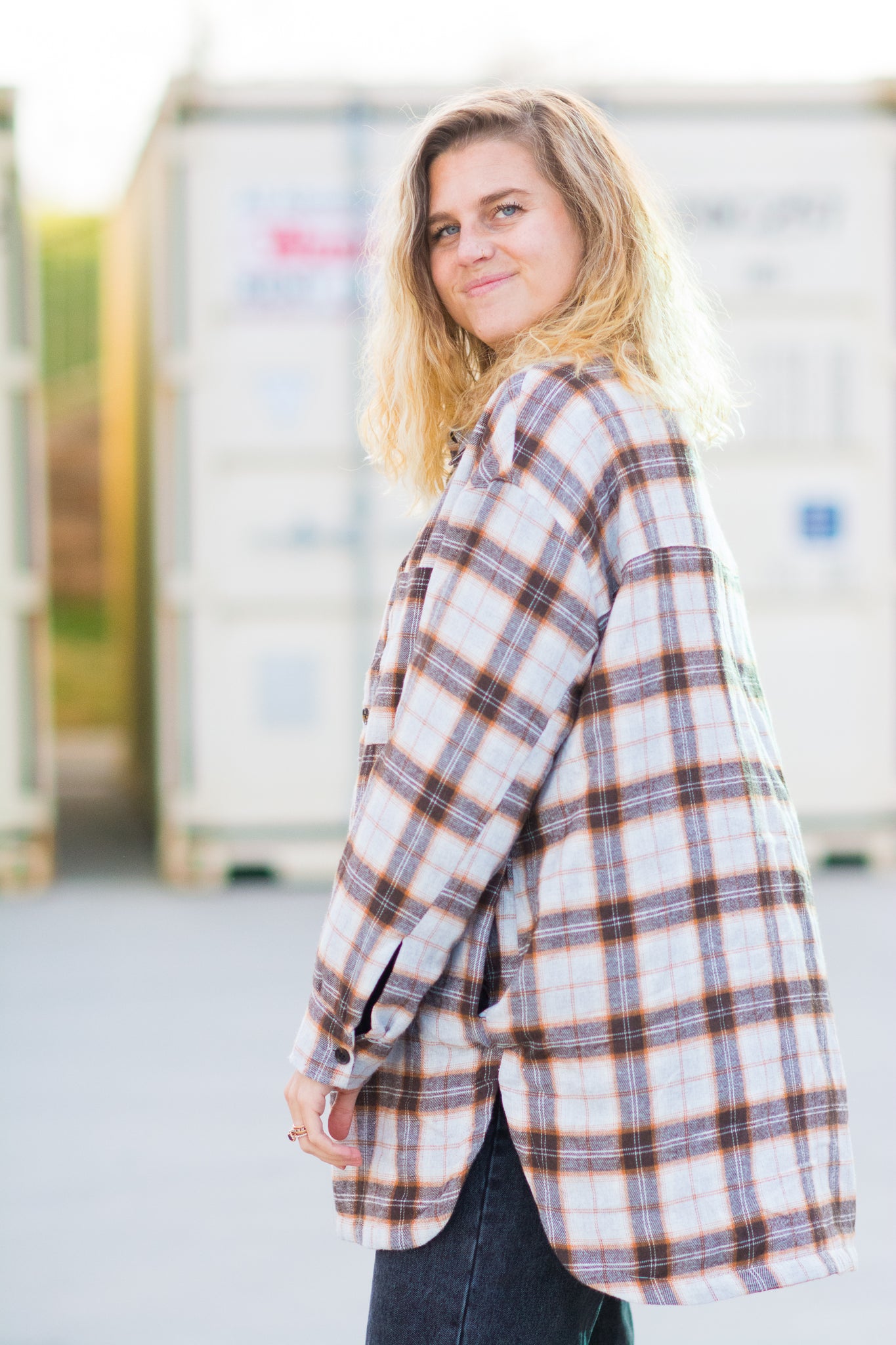 ROAD TRIP OVERSIZED PLAID SHACKET KITS BRAND  affordable Womens and Mens trendy online streetwear fashion boutique 