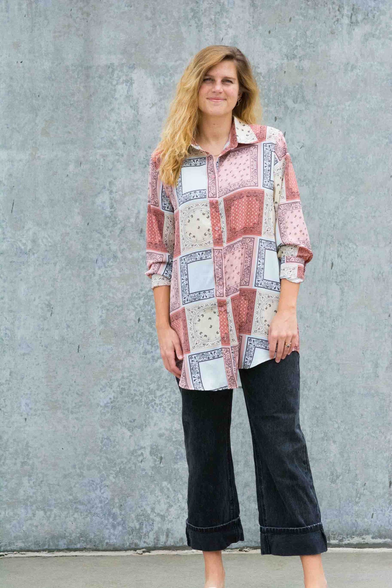 WILD WEST BANDANA TUNIC KITS BRAND  affordable Womens and Mens trendy online streetwear fashion boutique 