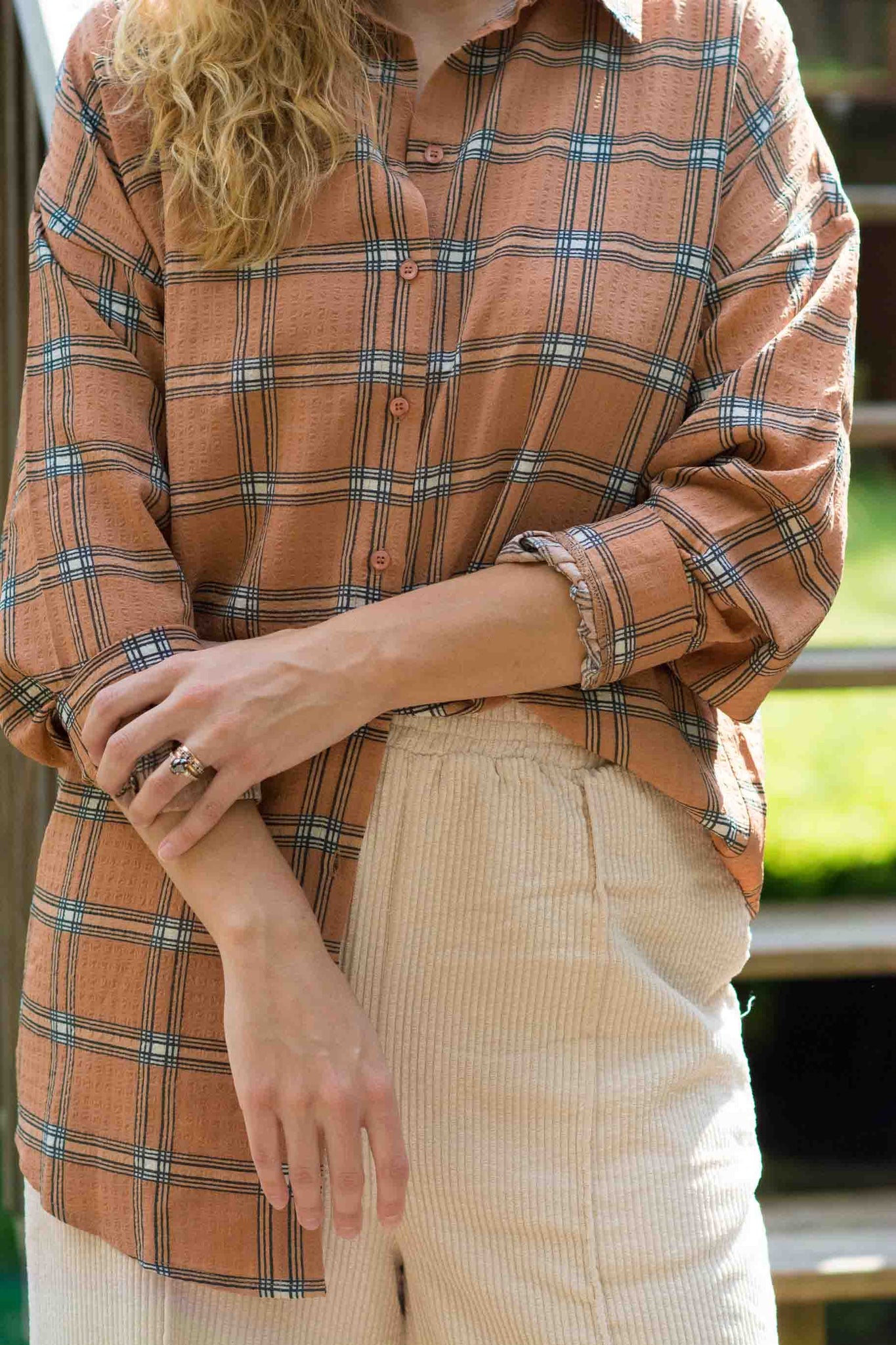 MAD FOR PLAID LONGLINE SHIRT KITS BRAND  affordable Womens and Mens trendy online streetwear fashion boutique 