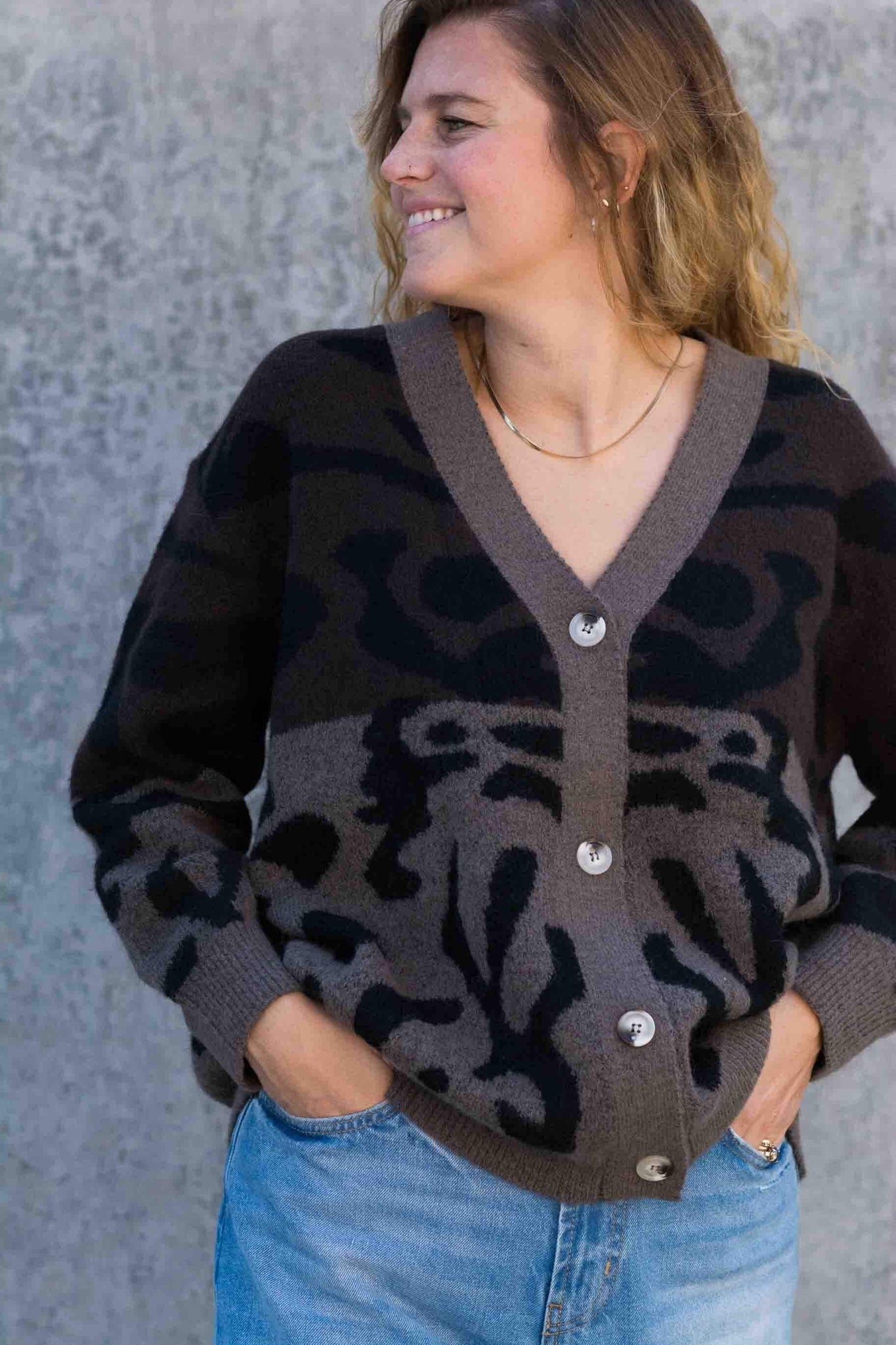 WILD THING ANIMAL PRINT CARDIGAN KITS BRAND  affordable Womens and Mens trendy online streetwear fashion boutique 