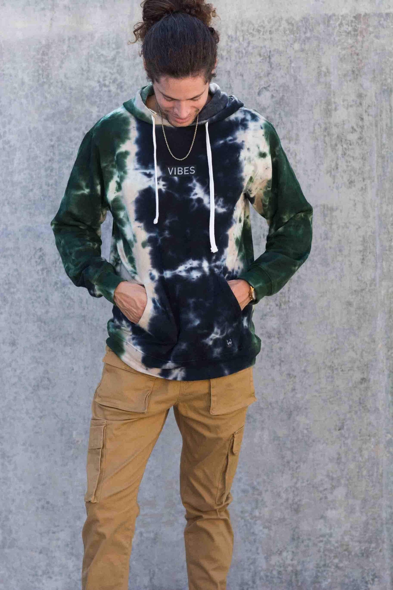 VIBES TIE DYE HOODIE KITS BRAND  affordable Womens and Mens trendy online streetwear fashion boutique 
