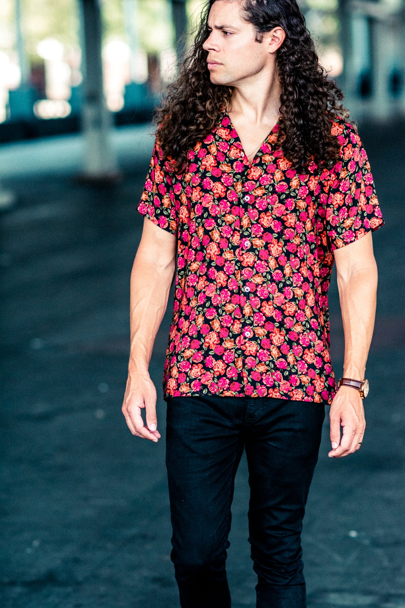 SUCKER FOR YOU CAMP SHIRT IN FLORAL KITS BRAND  affordable Womens and Mens trendy online streetwear fashion boutique 