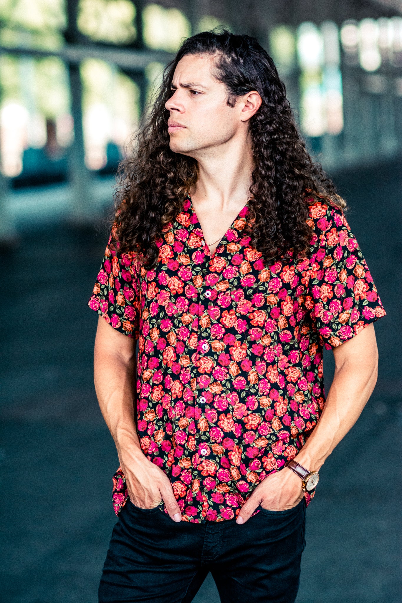 SUCKER FOR YOU CAMP SHIRT IN FLORAL KITS BRAND  affordable Womens and Mens trendy online streetwear fashion boutique 