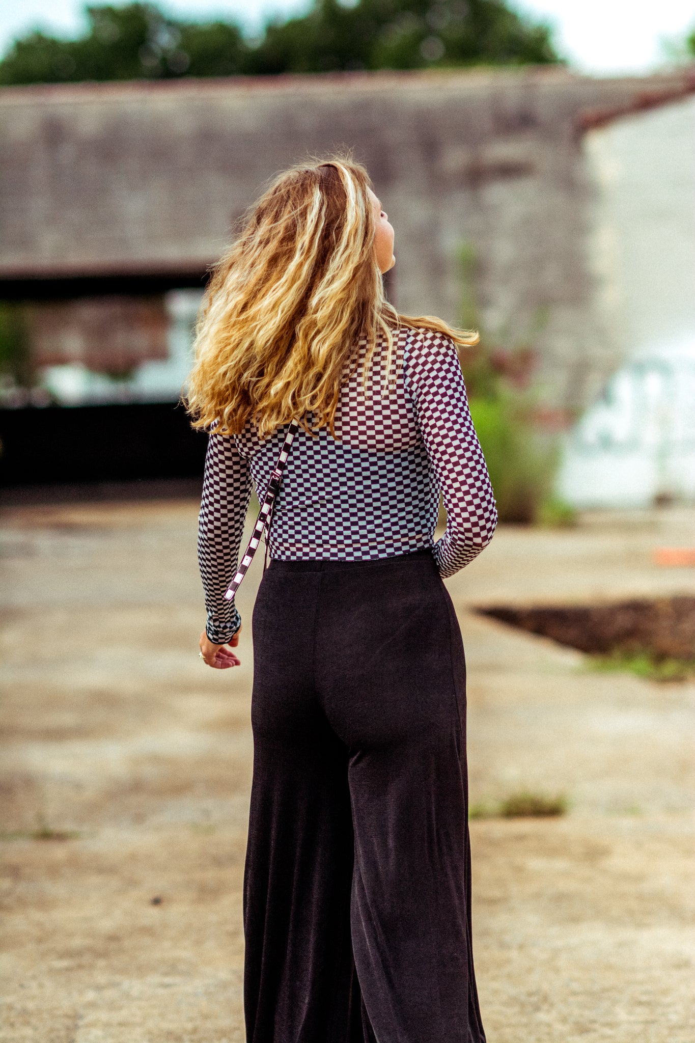 DISCO FEVER WIDE LEG PANTS IN BLACK KITS BRAND  affordable Womens and Mens trendy online streetwear fashion boutique 
