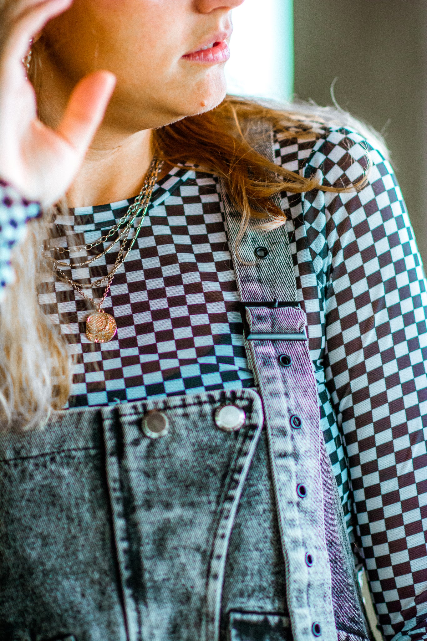 HEART OF A GIRL OVERSIZED DENIM OVERALLS