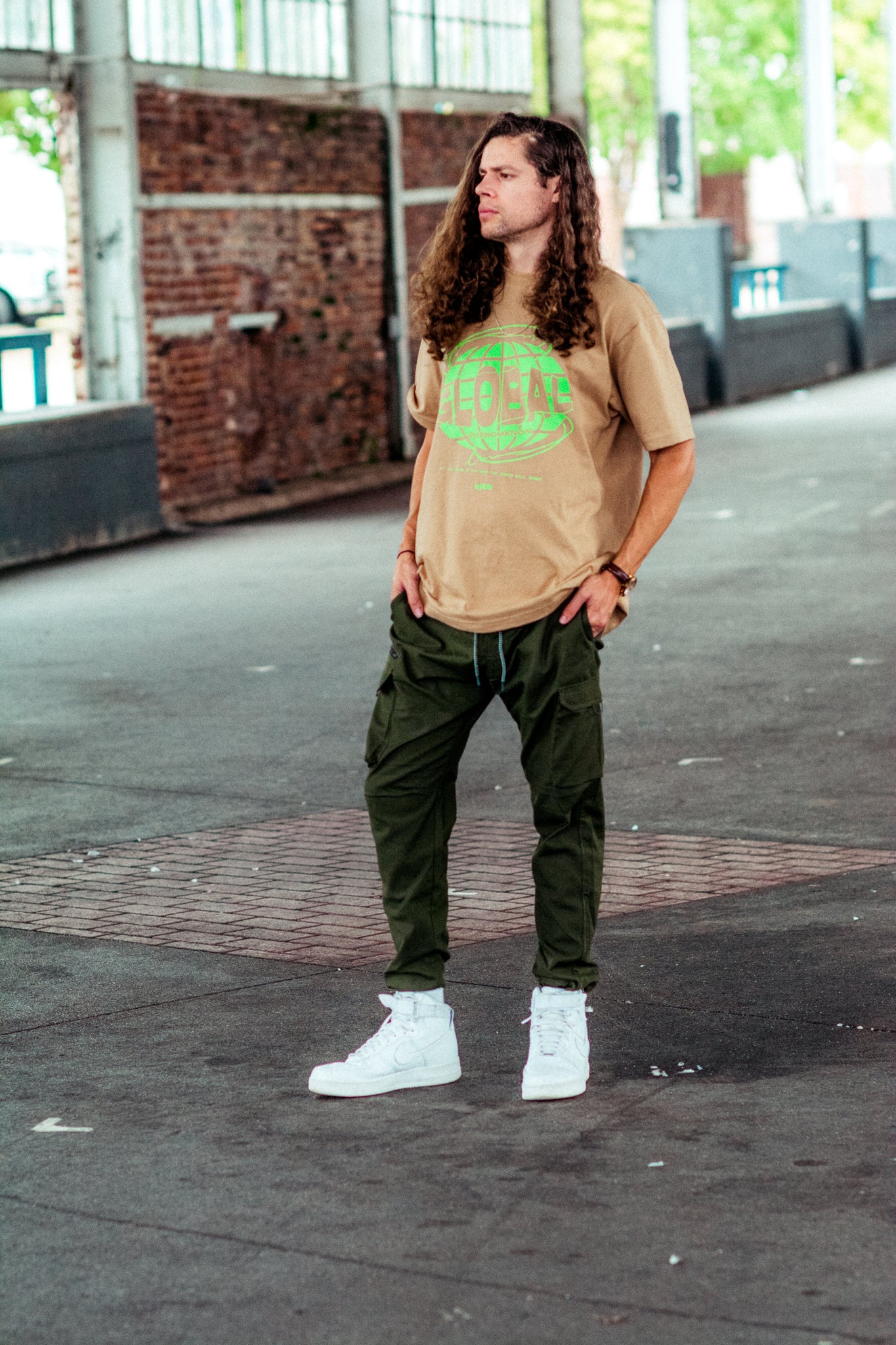 SAY SOMETHING CARGO PANTS IN OLIVE KITS BRAND  affordable Womens and Mens trendy online streetwear fashion boutique 