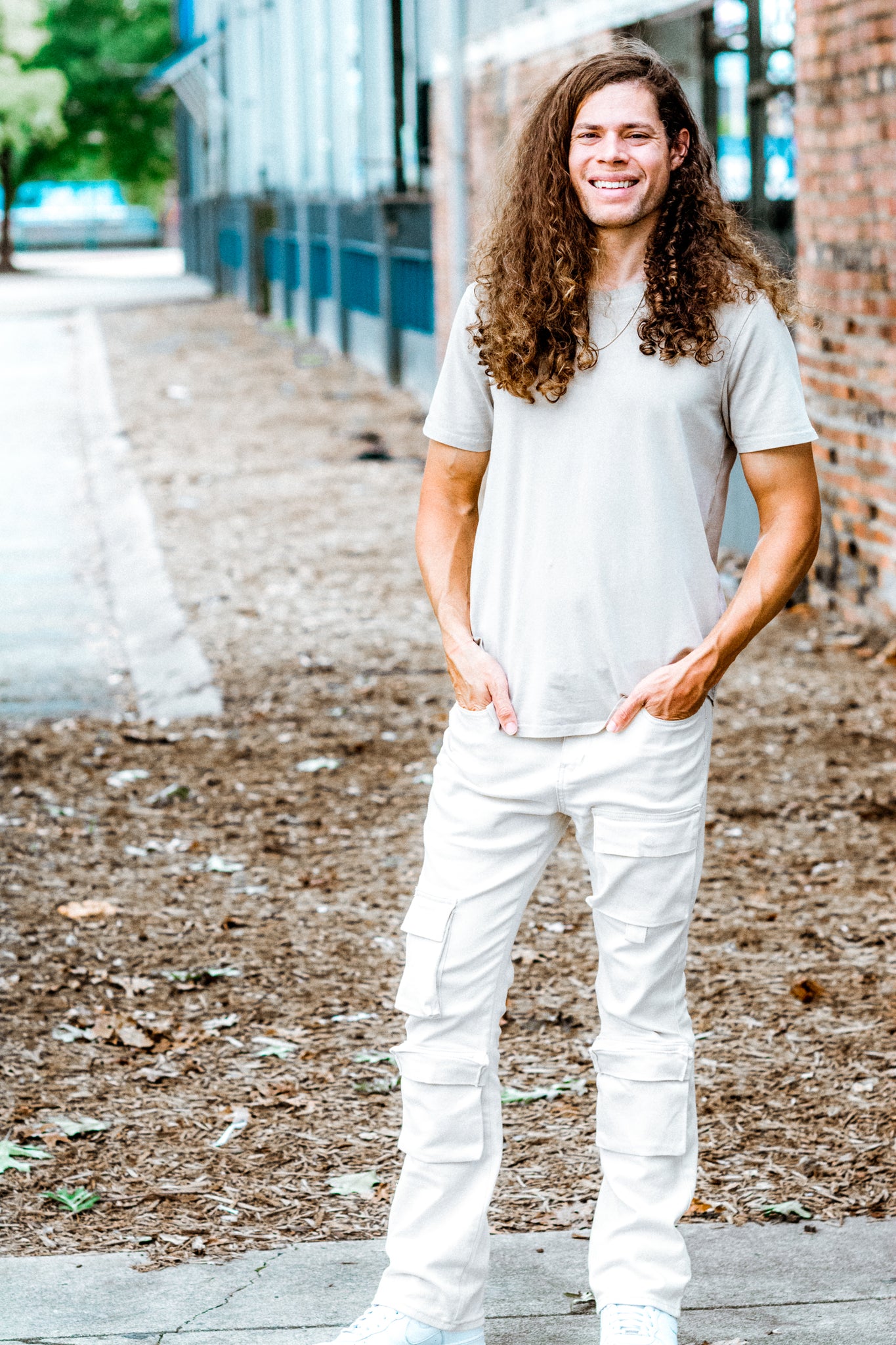 ANYTHING FOR YOU CARGO PANTS IN CREAM KITS BRAND  affordable Womens and Mens trendy online streetwear fashion boutique 