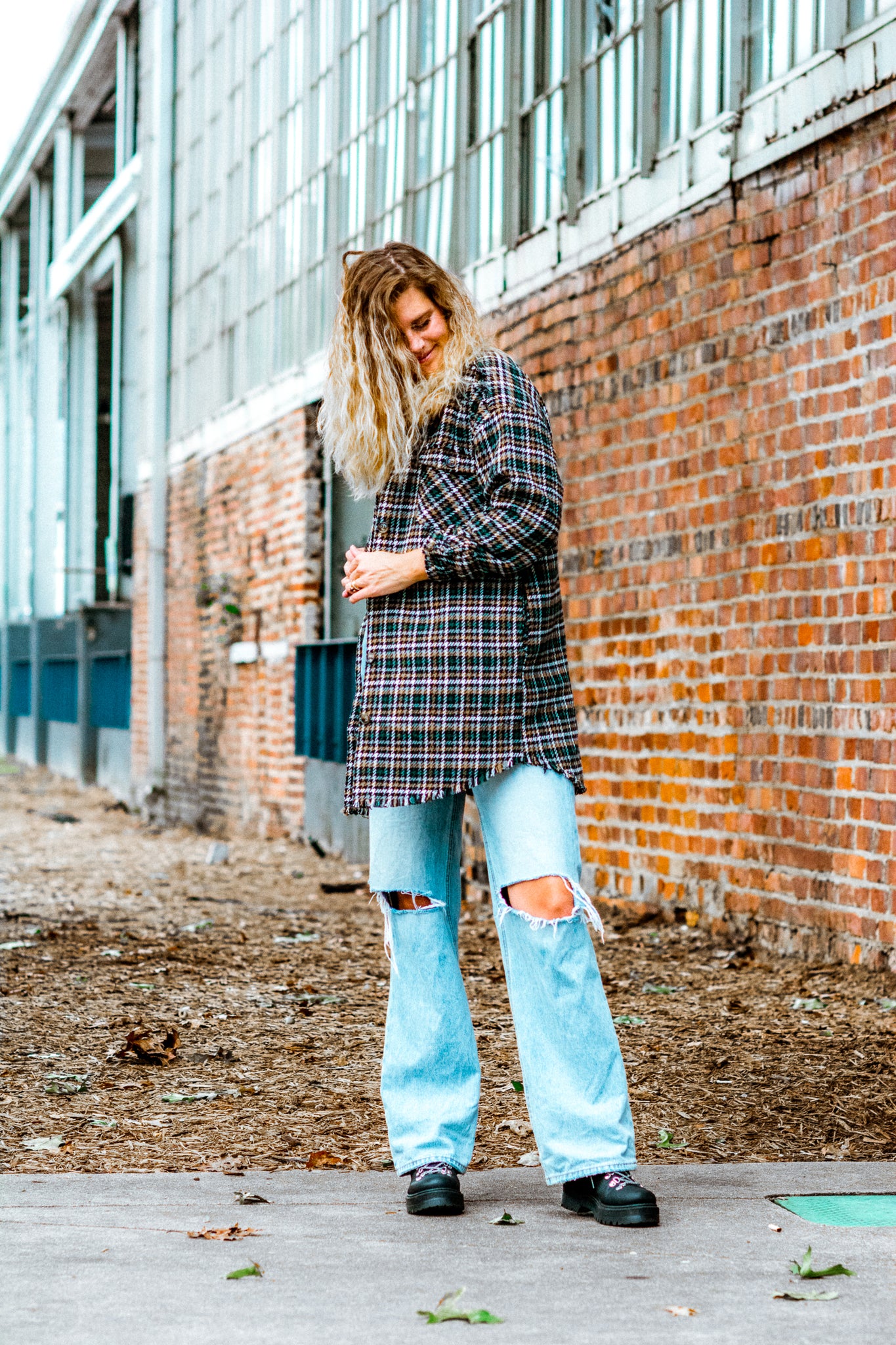 WESTERN TOWN PLAID SHACKET KITS BRAND  affordable Womens and Mens trendy online streetwear fashion boutique 