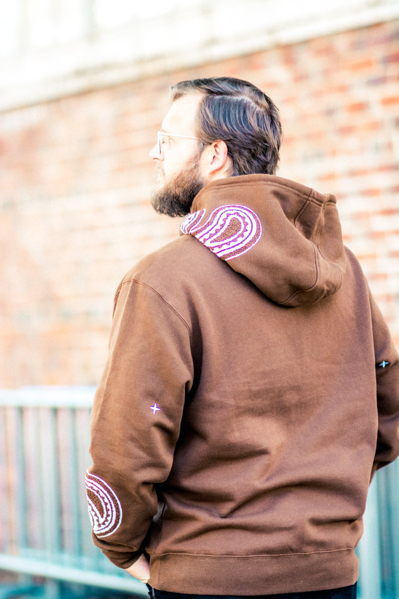 REMEMBER THIS PAISLEY HOODIE IN BROWN KITS BRAND  affordable Womens and Mens trendy online streetwear fashion boutique 