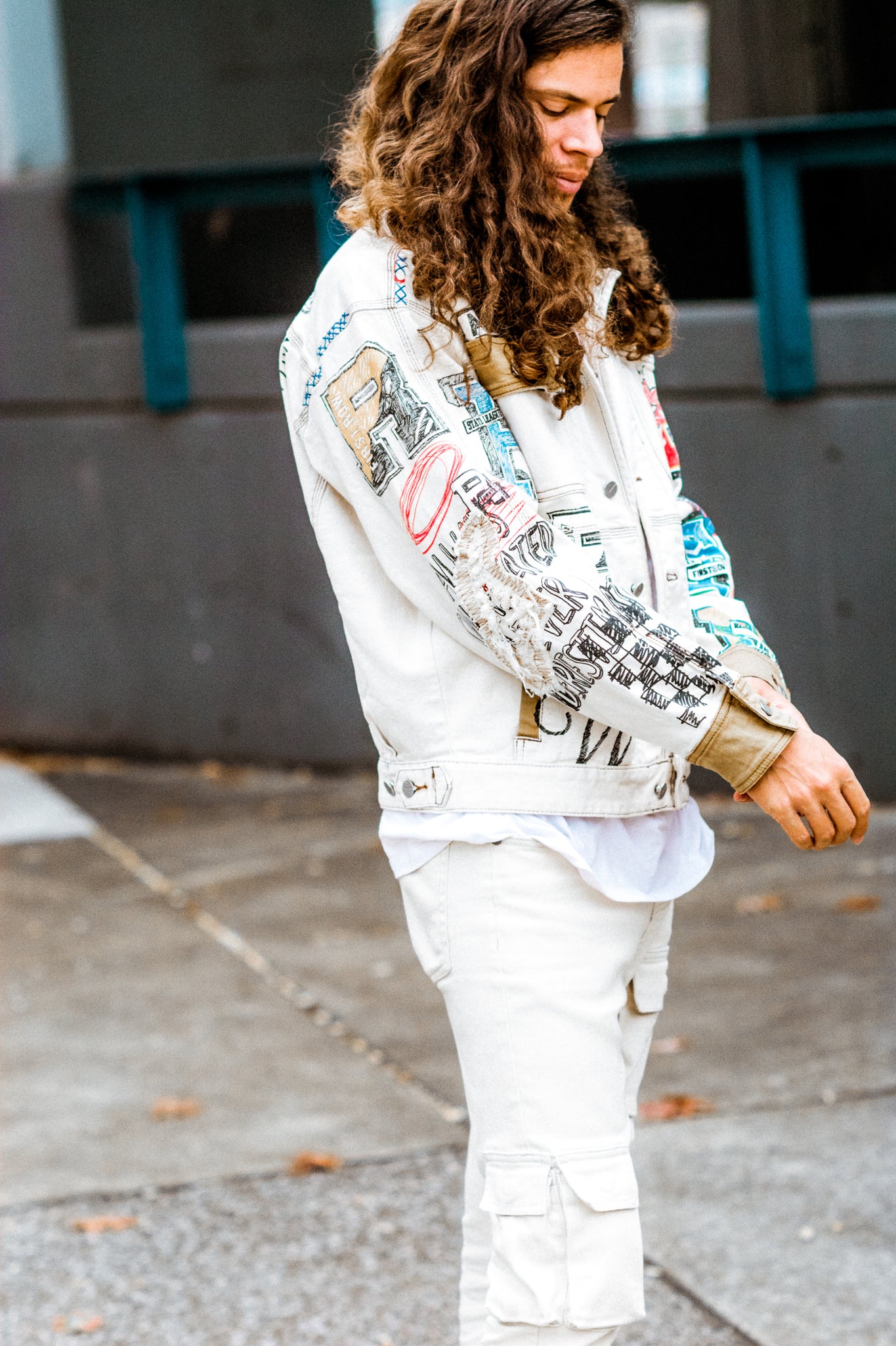 HEARTBREAKER GRAFFITI DENIM JACKET KITS BRAND  affordable Womens and Mens trendy online streetwear fashion boutique 