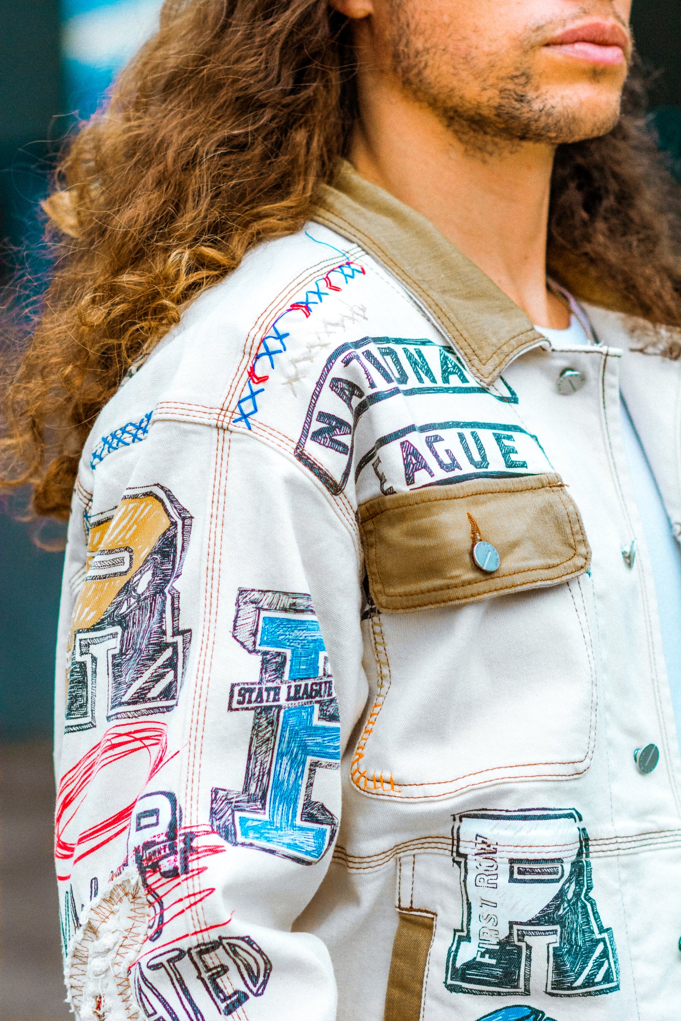 HEARTBREAKER GRAFFITI DENIM JACKET KITS BRAND  affordable Womens and Mens trendy online streetwear fashion boutique 