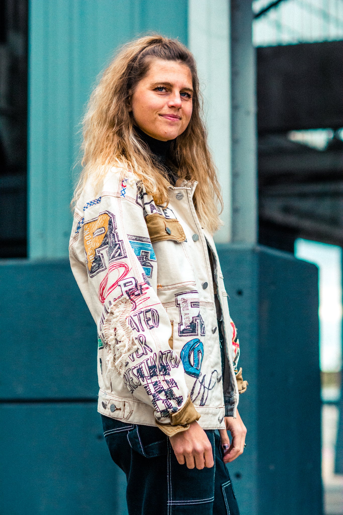 HEARTBREAKER GRAFFITI DENIM JACKET KITS BRAND  affordable Womens and Mens trendy online streetwear fashion boutique 