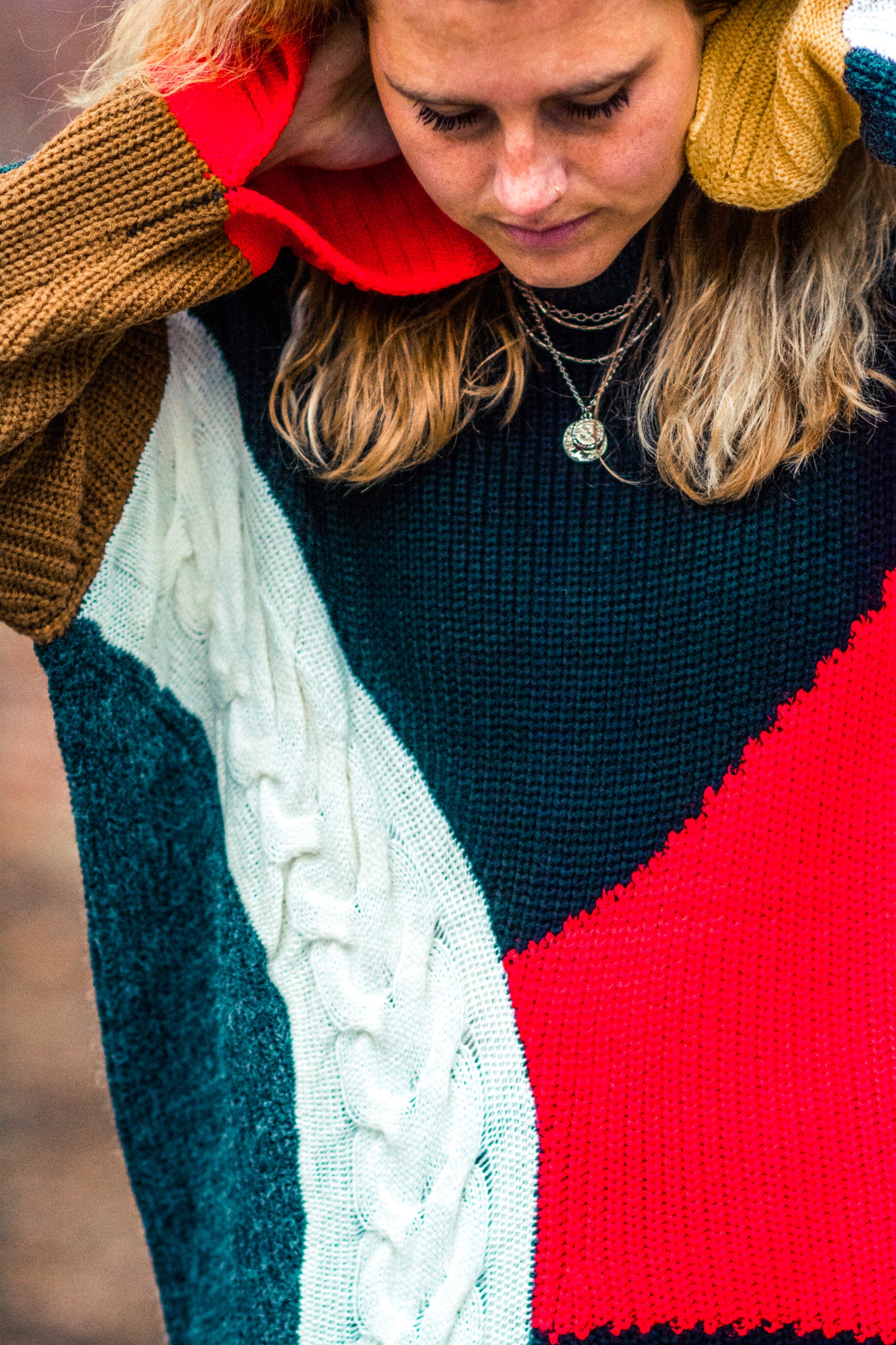 OFF THE RECORD OVERSIZED SWEATER DRESS KITS BRAND  affordable Womens and Mens trendy online streetwear fashion boutique 