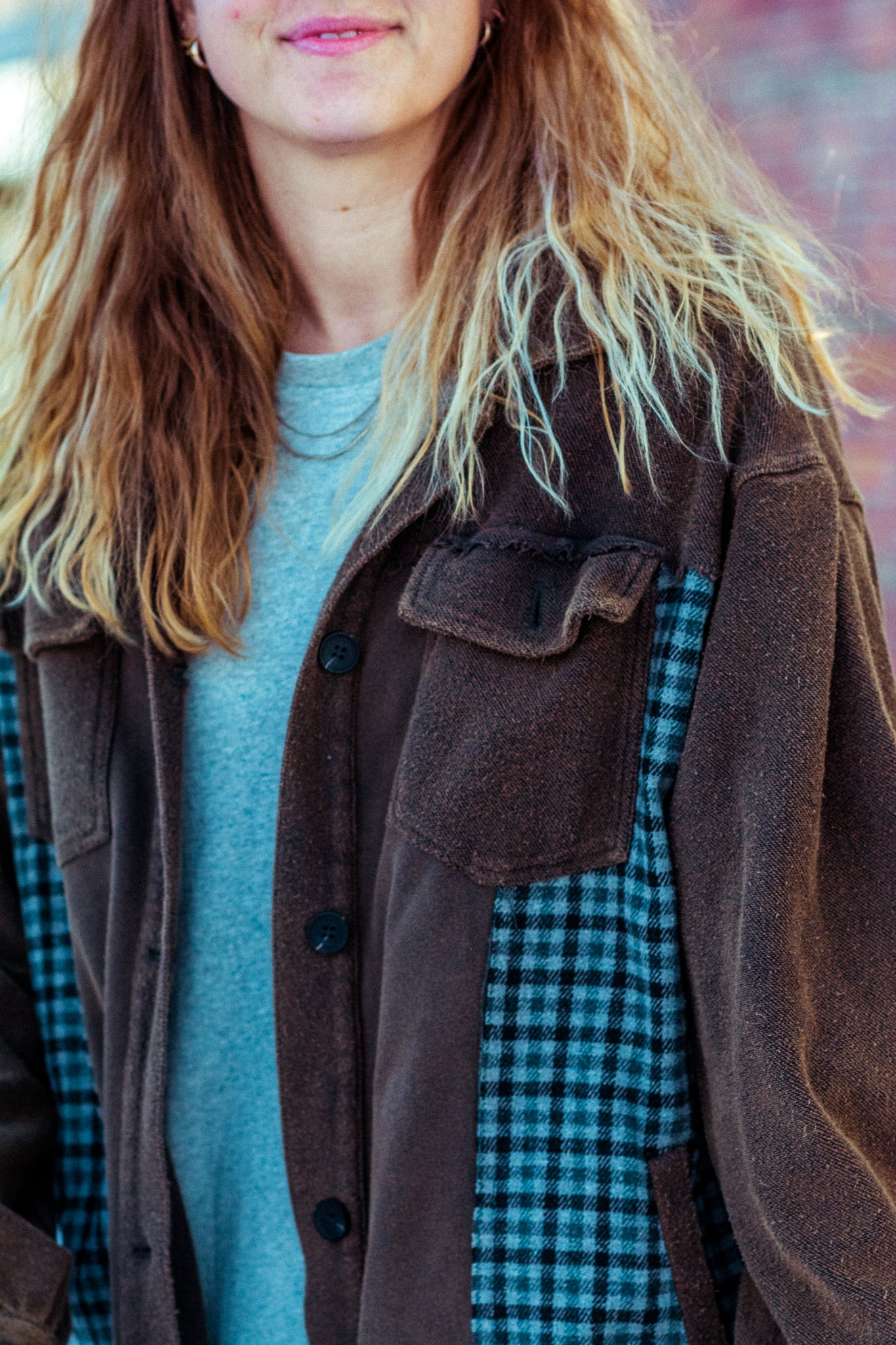 MONTANA OVERSIZED PLAID PANEL SHACKET KITS BRAND  affordable Womens and Mens trendy online streetwear fashion boutique 