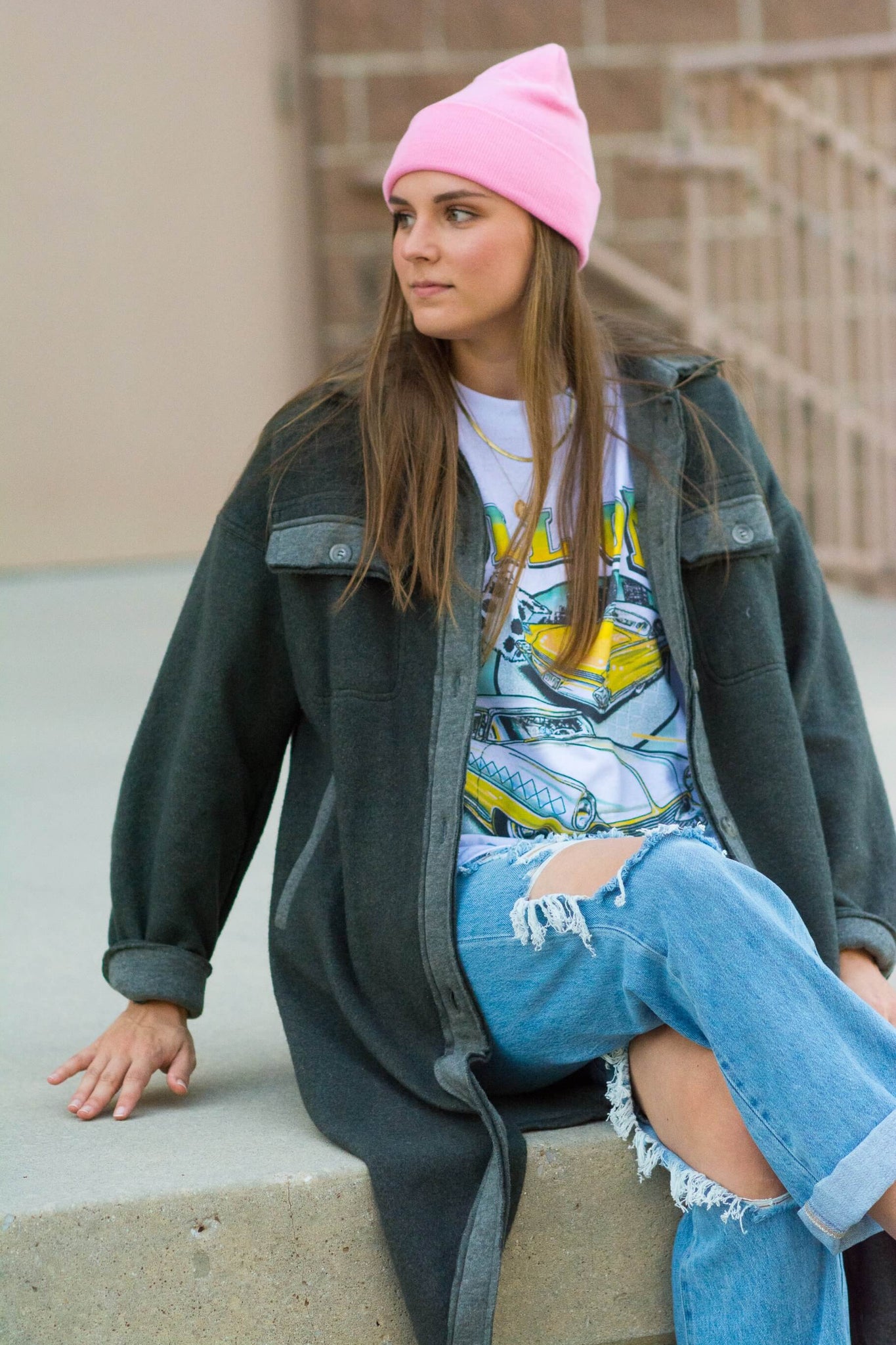ROLL ON DOWN THE HIGHWAY GRAPHIC TEE KITS BRAND  affordable Womens and Mens trendy online streetwear fashion boutique 