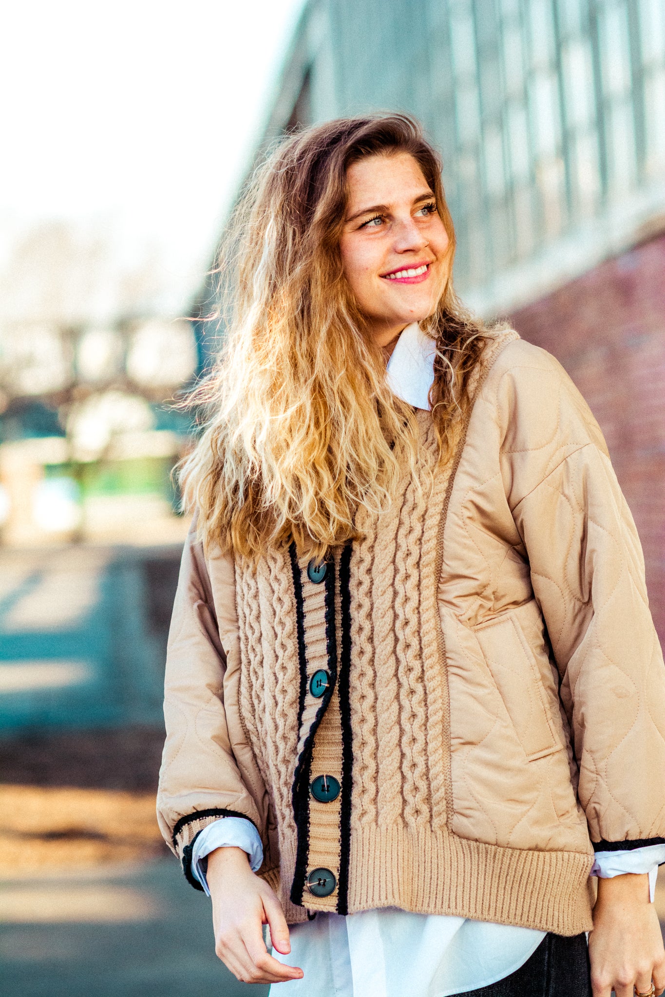 ESSENTIALS BUTTON DOWN IN WHITE KITS BRAND  affordable Womens and Mens trendy online streetwear fashion boutique 
